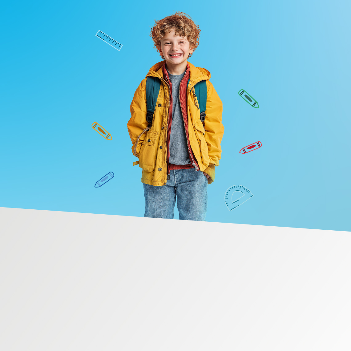 boy with backpack