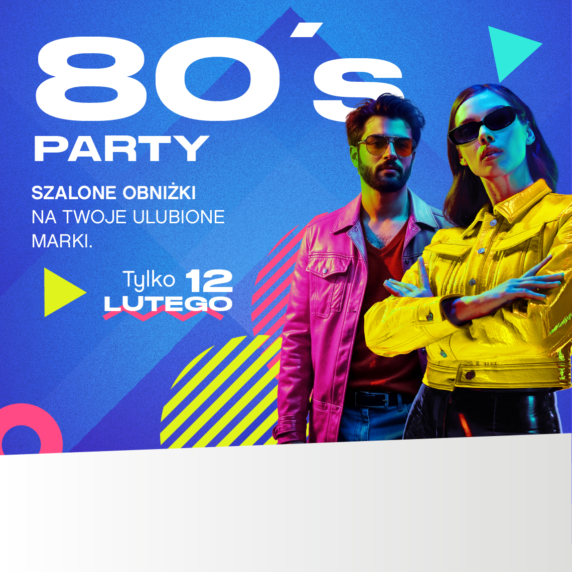 mężczyzna i kobieta w neonowych strojach