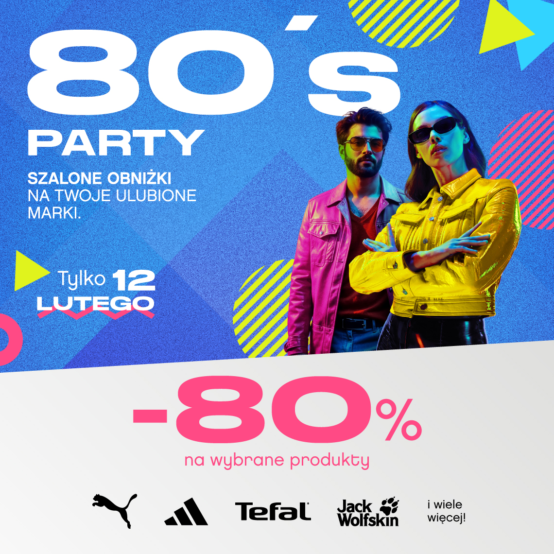 mężczyzna i kobieta w neonowych strojach