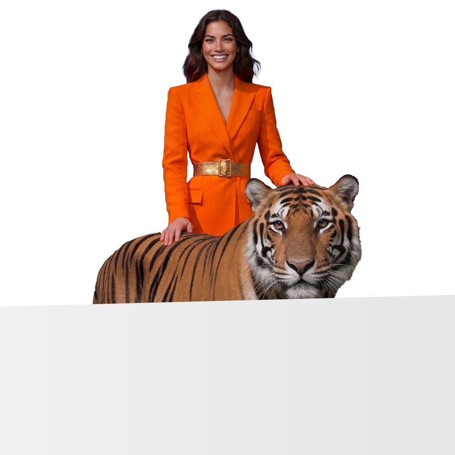 women witch tiger