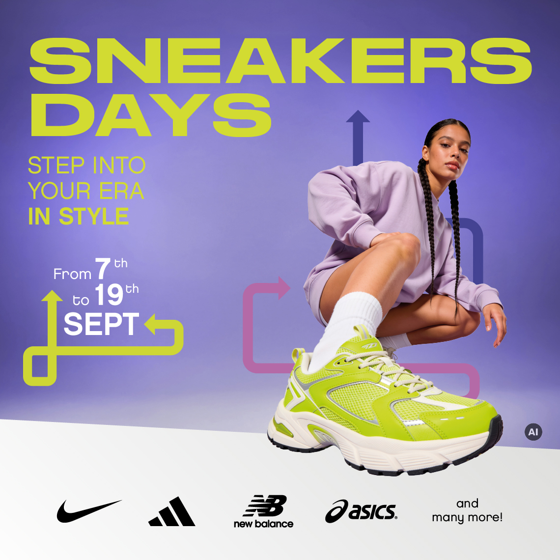 Women wearing sneakers