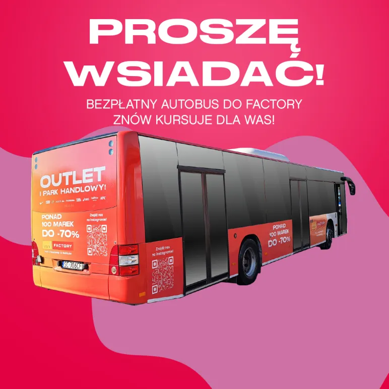 bezpłatny autobus do Futura Park Kraków Factory Kraków